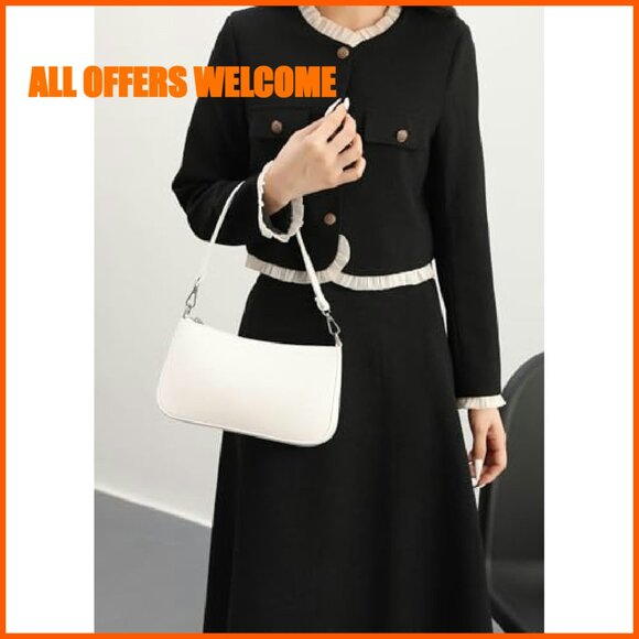 Small Shoulder Bag with Removable Straps, Large Capacity Crossbody Clutch Purse - Picture 3 of 8